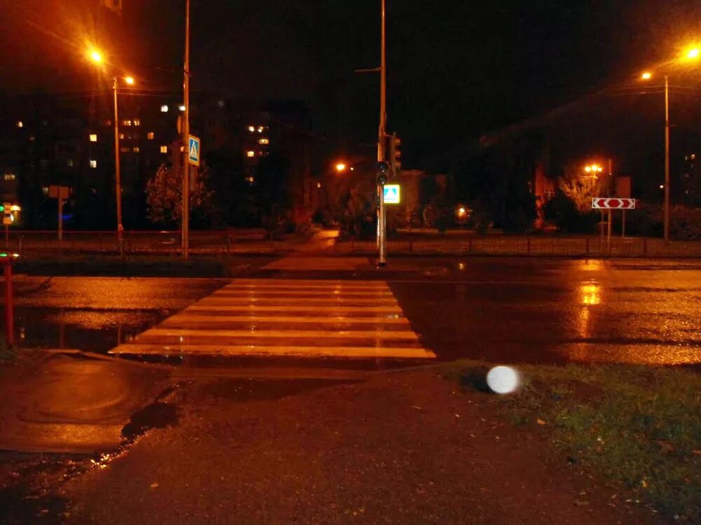 Наезд на пешехода вне перехода
