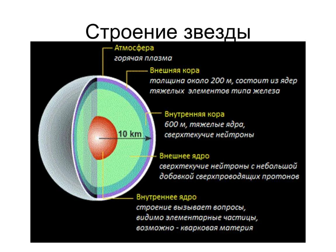 Из каких основных элементов состоит солнце. Строение звезды астрономия. Внутреннее строение звезд кратко. Внутренняя структура звезд. Строение нейтронной звезды.