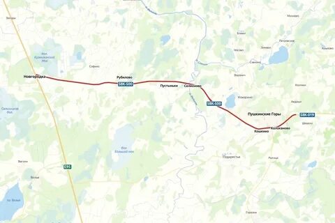 Пушкинские горы расстояние