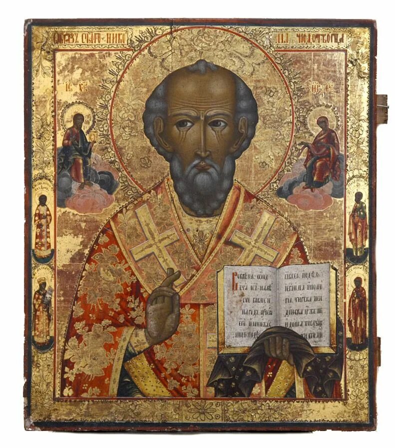 Икона Николая Чудотворца Мирликийского. Св века