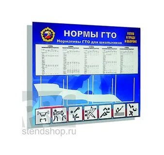 Стенд гто для школы