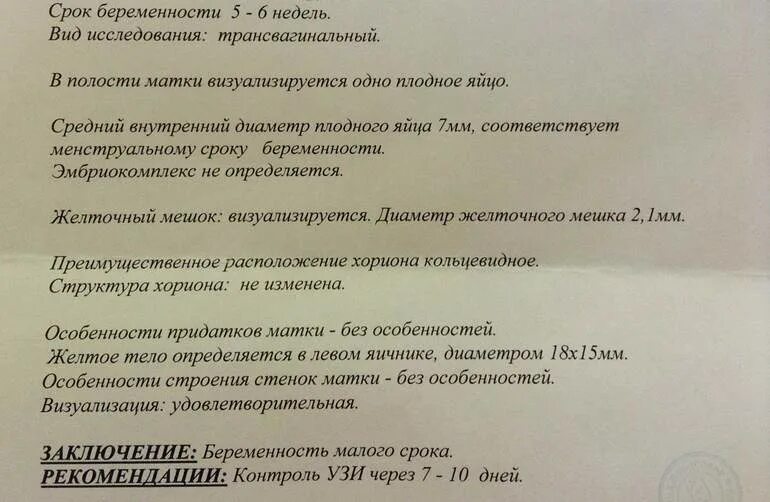 УЗИ заключение по беременности на 5 неделе. УЗИ 6-7 недель беременности заключение. Заключение беременности 3-4 недели. Протокол УЗИ беременности 6 недель. На неделю меньше срока на узи