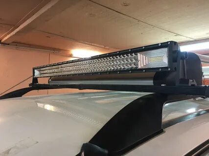 Установка светодиодной балки на крышу