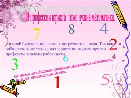 Математика в моей будущей профессии