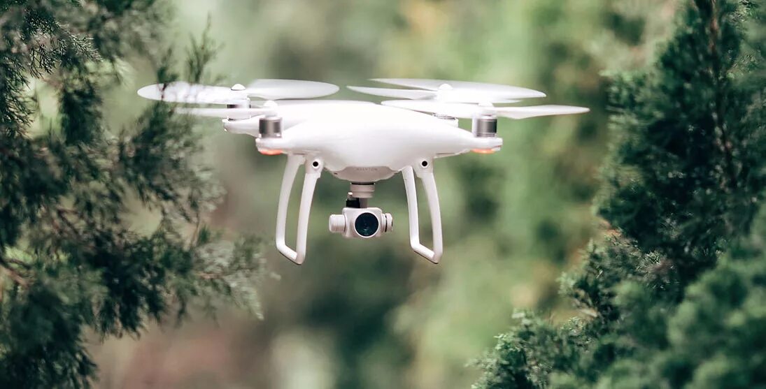 Квадрокоптер DJI Specification Phantom. Беспилотник Фантом d-4. Дрон в лесу. Беспилотник над лесом.