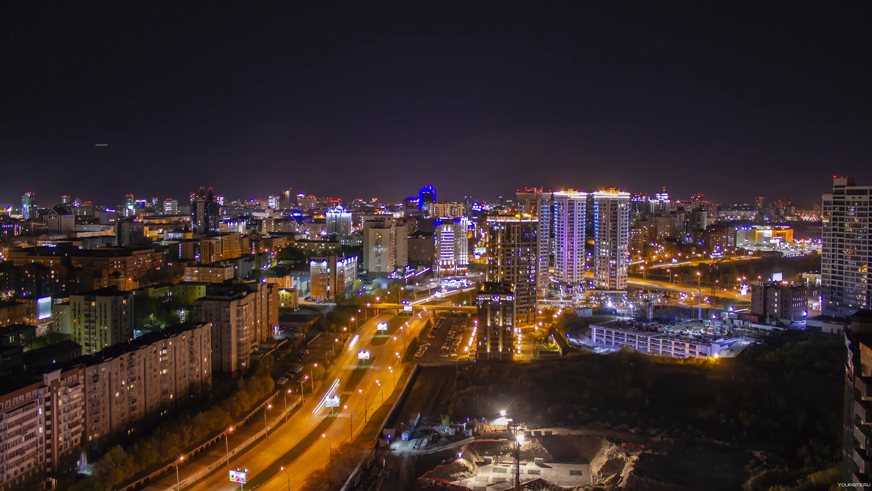 Новосибирск город ночь
