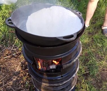 Новый казан перед готовкой