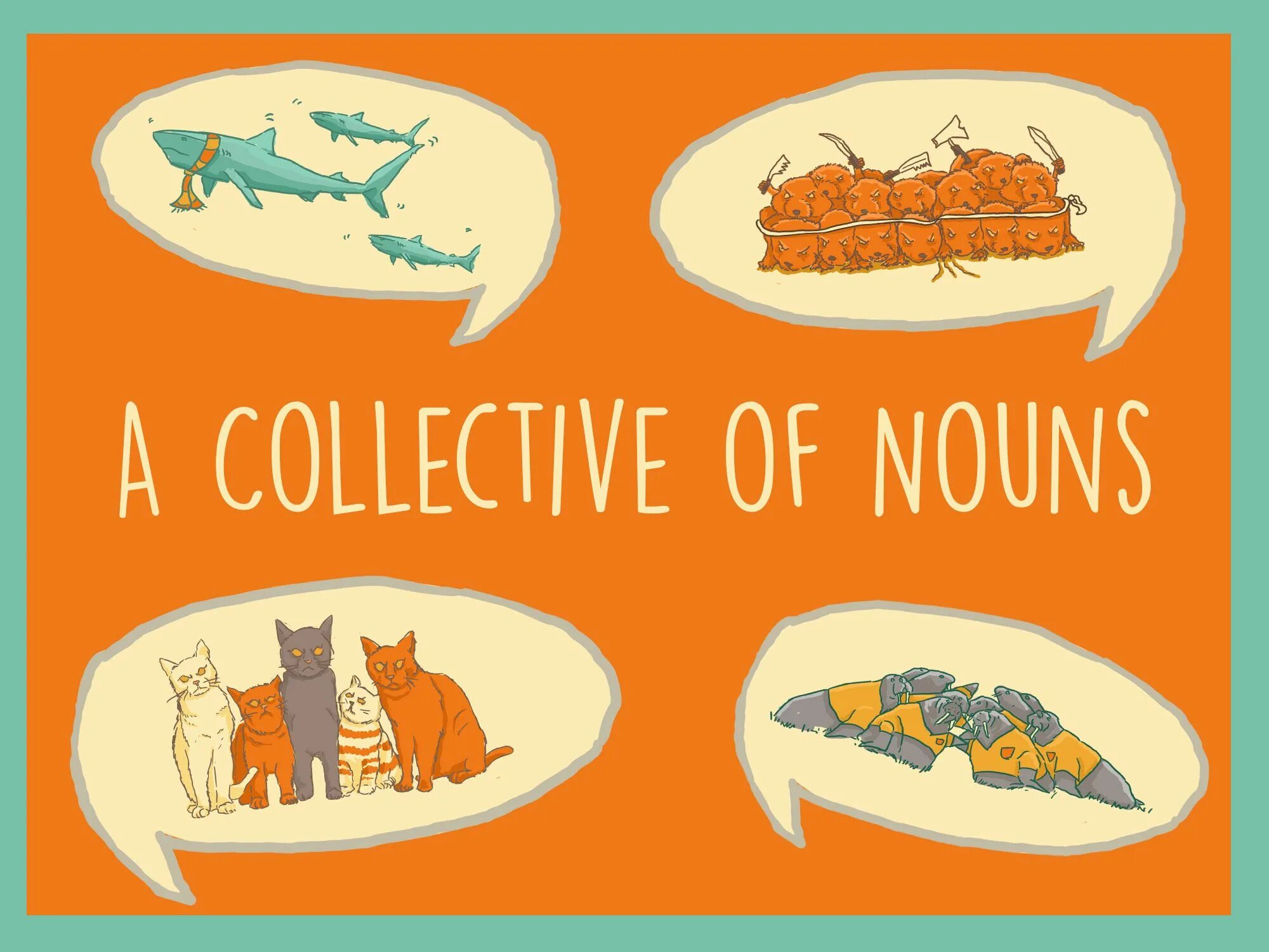 Собирательные существительные" (Collective Nouns. Collective Noun is. Collective Nouns people.
