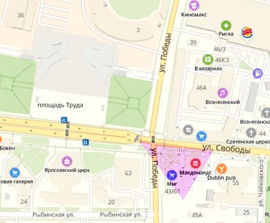 площадь труда автобус