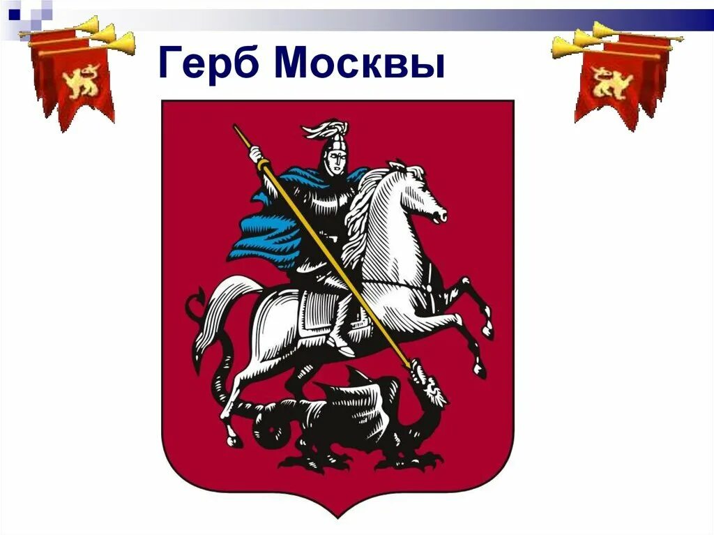 Герб Москвы 1993. Герб Москвы 1924—1993 гг.. Изображение герба москвы