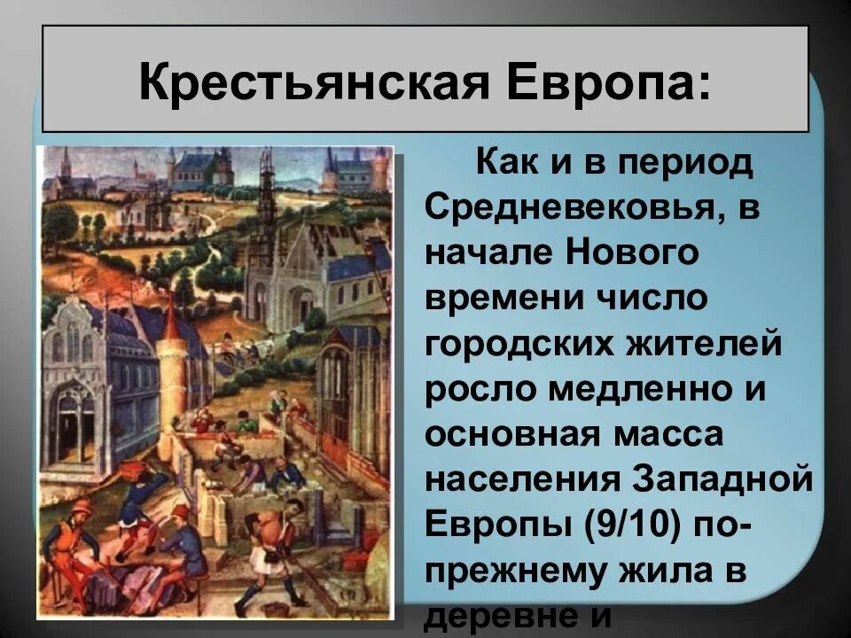 Крестьянская Европа нового времени. Европа в начале нового времени. Эпоха раннего нового времени. Крестьянство общество раннего нового времени. Период новейшего времени начался