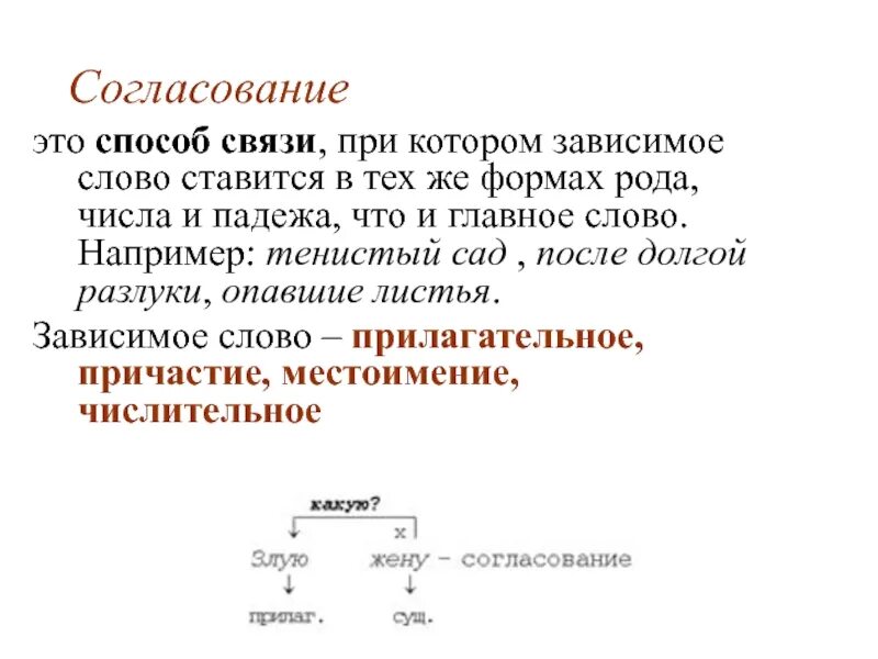 Согласование это способ связи при котором. Управление это способ связи при котором. Согласование Зависимое слово. Согласование способ связи при котором Зависимое слово.