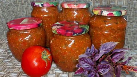 Базиликовый соус к мясу на зиму