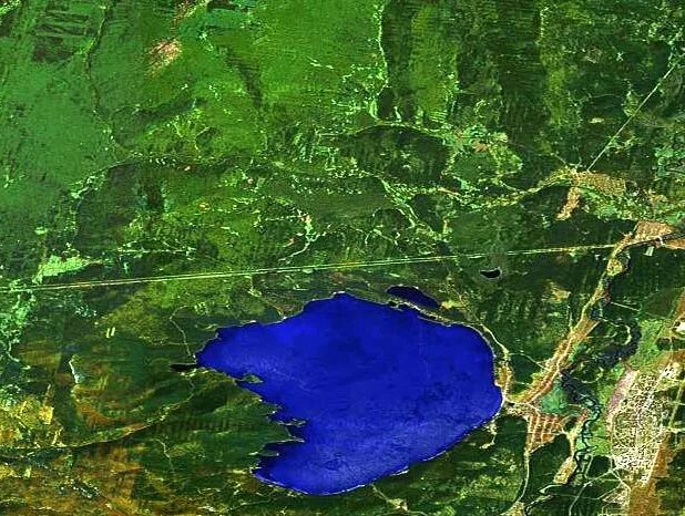Курганская область со спутника в реальном времени. Курганская область со спутника в реальном времени