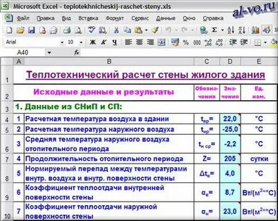 Программы для теплотехнического расчета