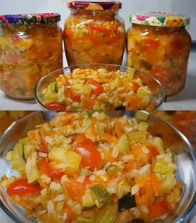 Кабачки консервированные салаты