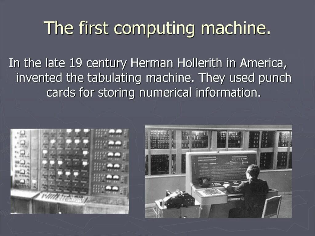 Text about computers. Тему&quot;history of computers&quot;. история компьютера кратко на английском. the first computing machine. презентация history of computer technology.