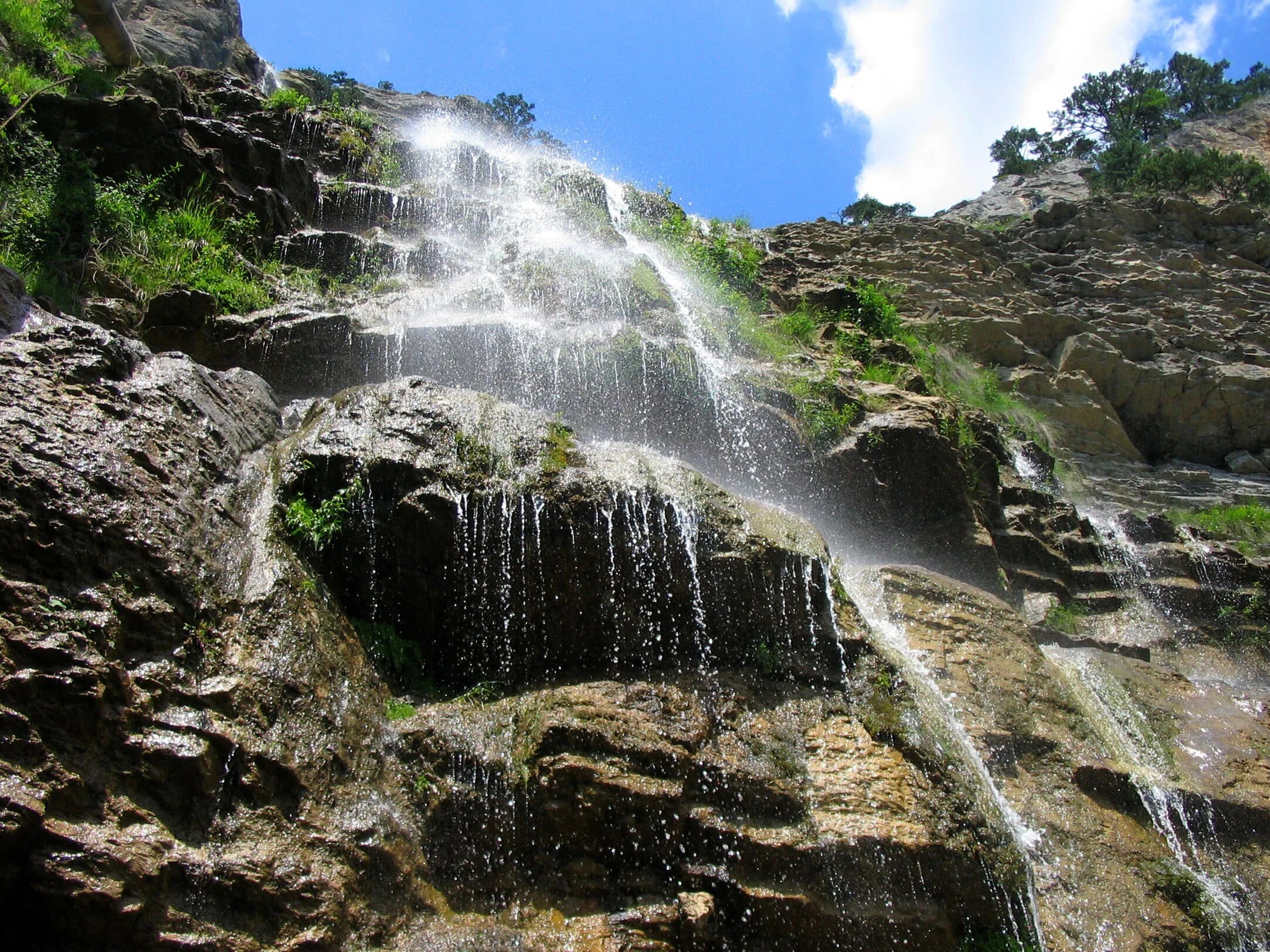 Какова высота водопада в крыму