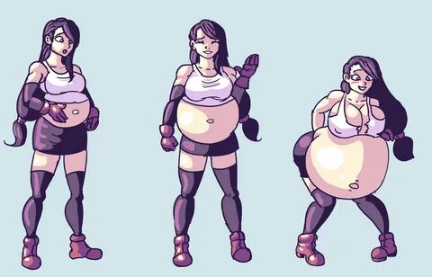 "Tifa Lockhart Pregnant Expansion " by PyraDK from Patreon K