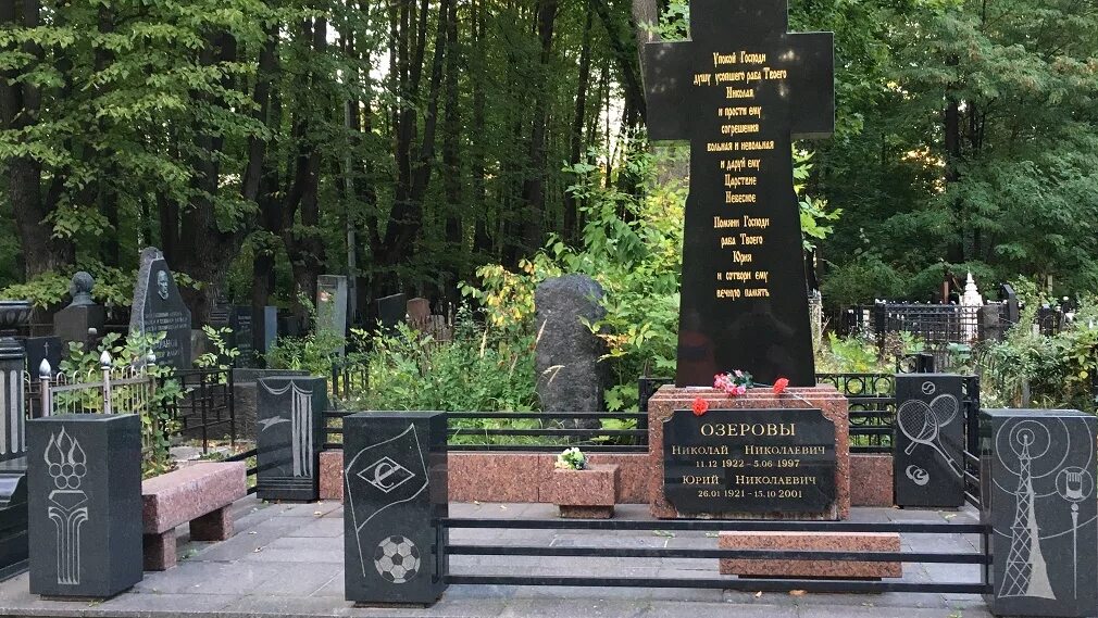 Могила Рины зеленой. Могила Николая Озерова на Введенском. Введенское кладбище могила Ольги Лепешинской.