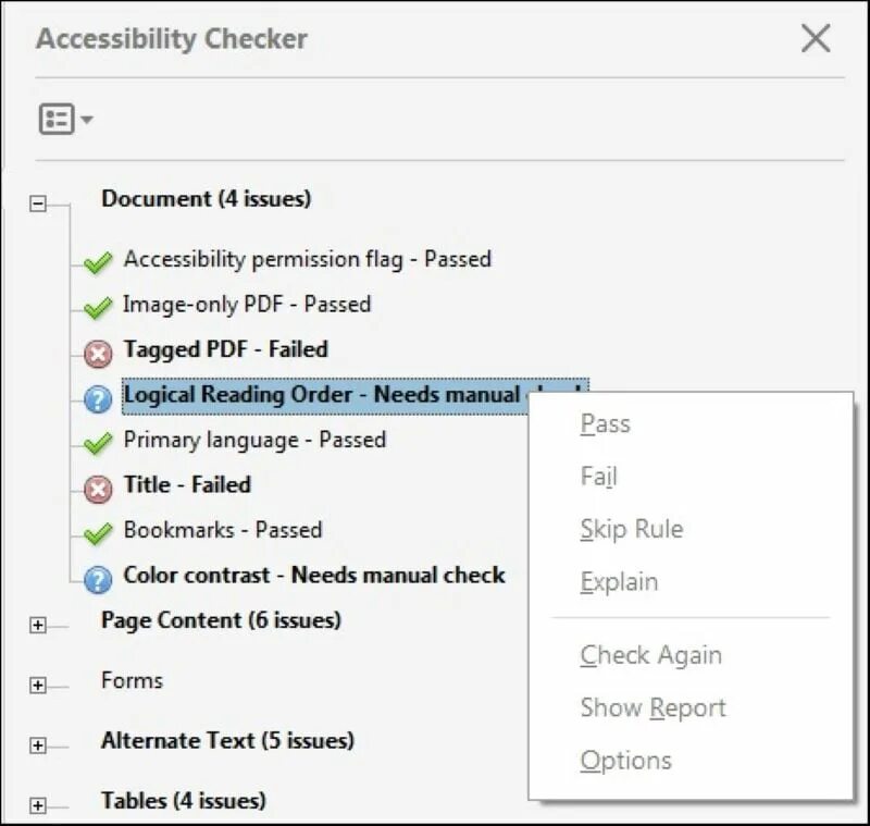 Accessibility issue. Акробат программа. accessibility permission это где. check document.