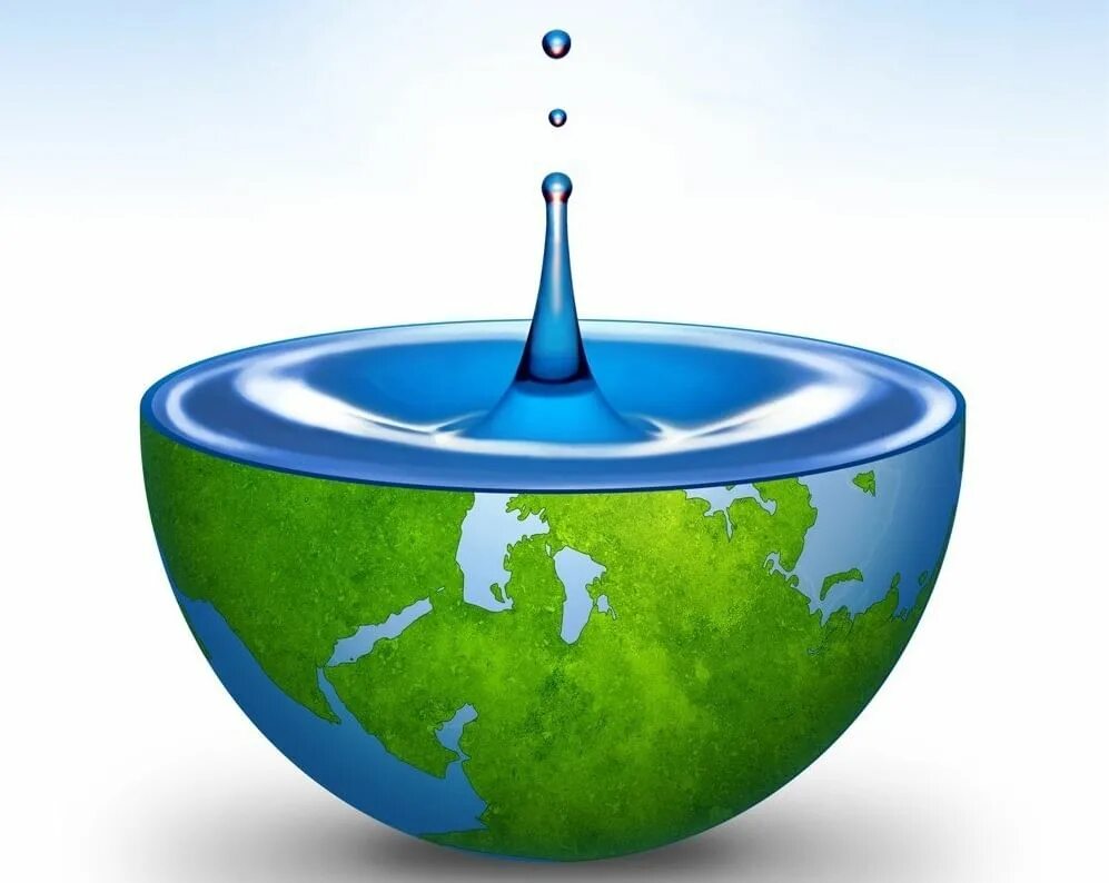 Drop in the world