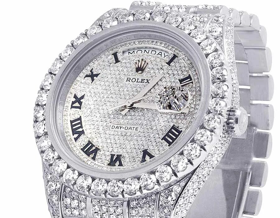 Rolex Mens Rolex Day-Date II 18k White Gold 41mm President 218239 Diamond watch. Rolex Datejust 36 White. Часы Rolex белое золото. Rolex Datejust 41 Gold. Часы ролекс с бриллиантами