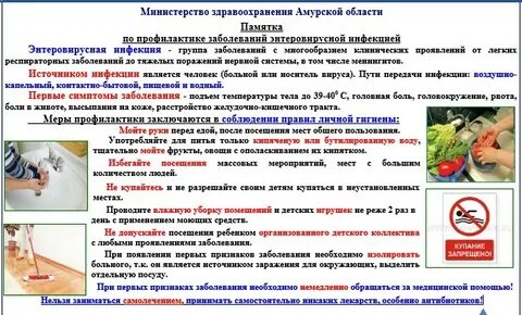 Профилактика энтеровирусной инфекции памятка для родителей