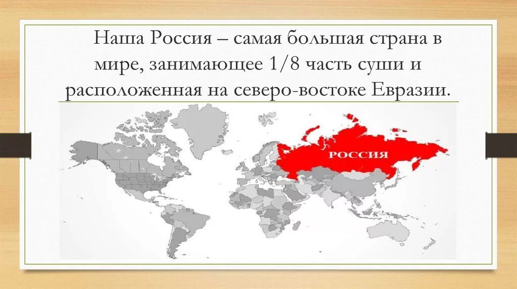 Россия занимает процентов суши
