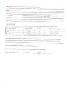 Акты лесопатологического обследования