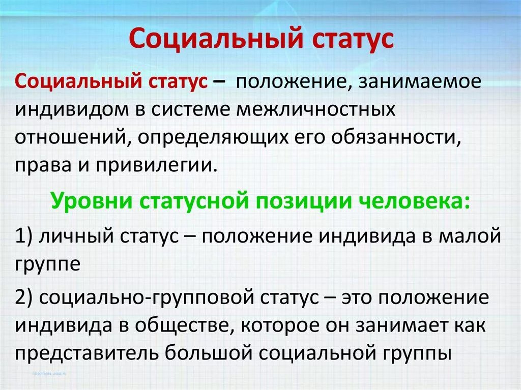 Второстепенный статус примеры. Социальный статус. Социальный статус личности. Соц статус. Социальный статус и социальное положение.