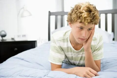 Boy lying