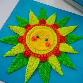 Лепка солнышко