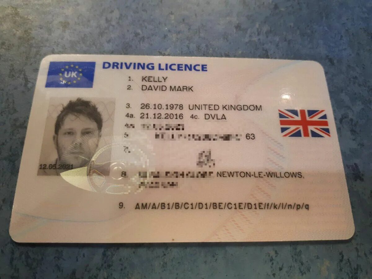 Ids license. Uk Driver License.