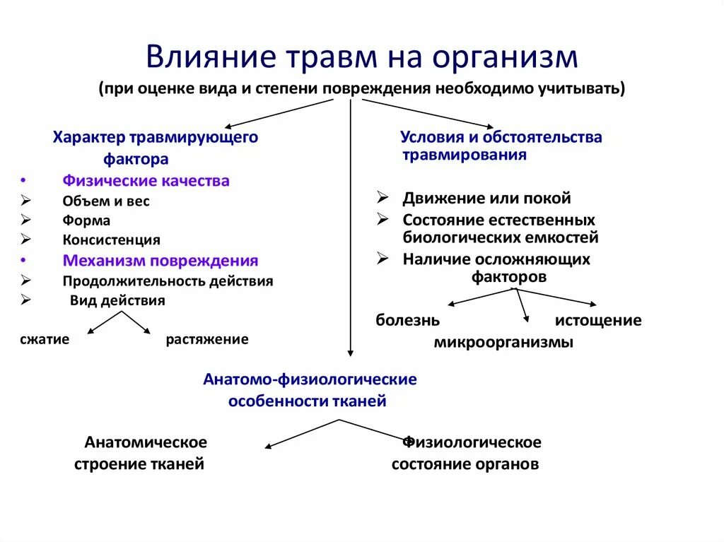 Воздействий и механических повреждений. Классификация травматизма по травмирующему фактору. Действие на организм травм. Классификация травм животных. Виды травматизма у животных.