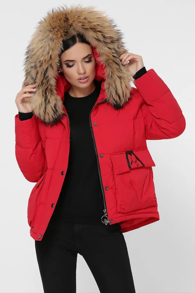 High Shine Hooded Padded Coat With Faux Fur Trim Fur hood jacket, Sexy jacket, P
