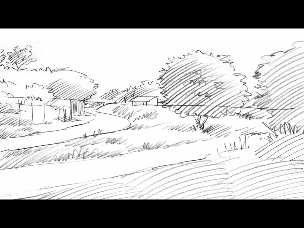 весенний пейзаж карандашом для срисовки. весенний пейзаж рисунок карандашом. зарисовки природы карандашом. пейзаж карандашом для срисовки. пейзаж рисунок.