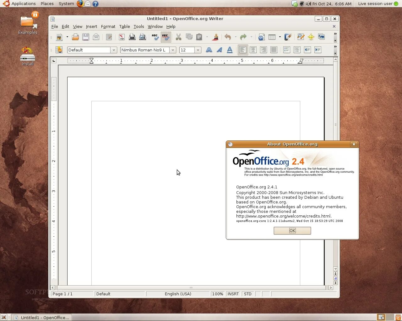 Openoffice linux