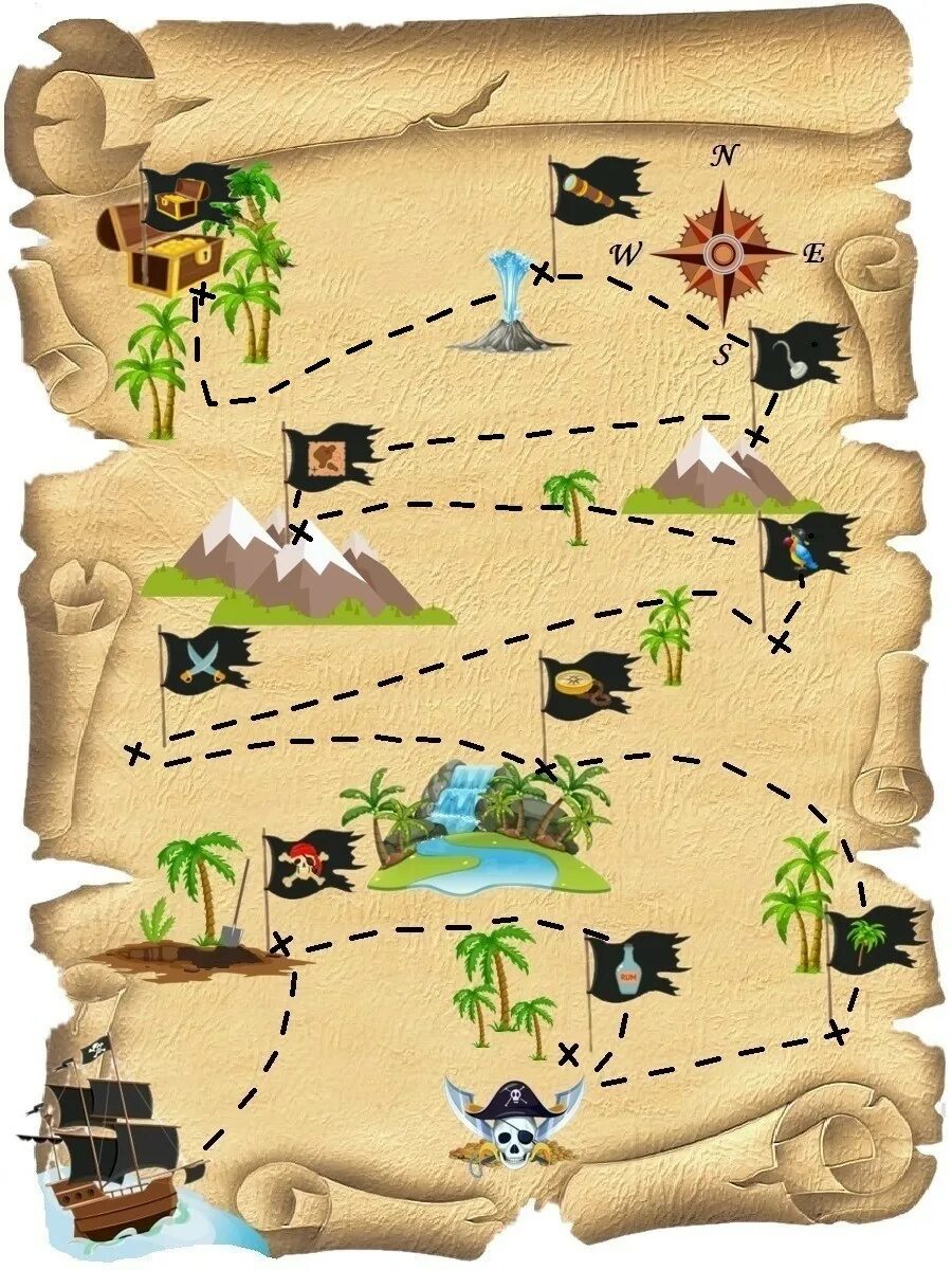 Остров сокровищ игра квест. Карта сокровищ Пиратская. Пиратская карта для квеста. Пиратский квест для детей.