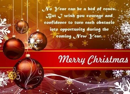 Merry christmas and happy new year wishes