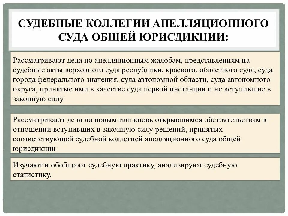 Судебных производствах судов общей юрисдикции