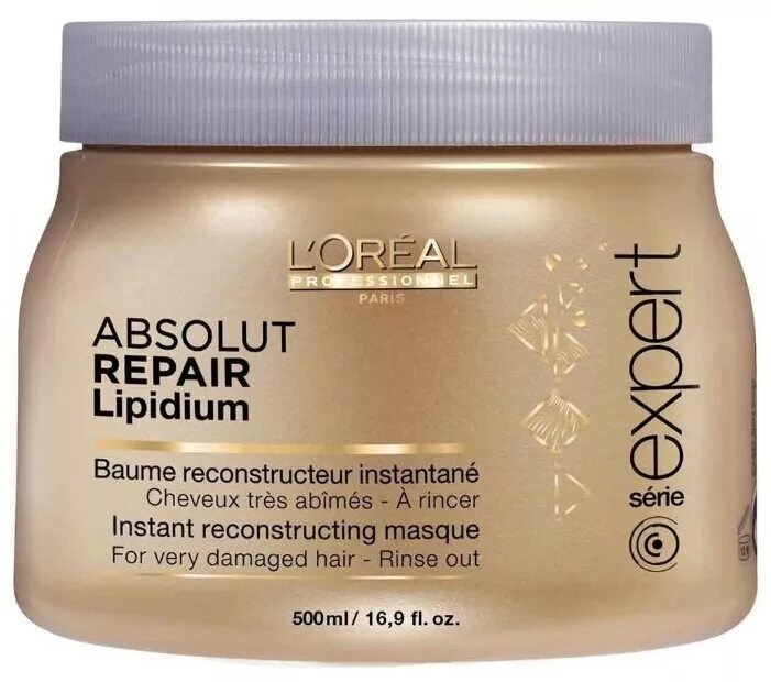 Маски для волос 50. Лореаль Lipidium Absolut Repair. L'Oreal Professionnel absolute Repair Lipidium. Маска для волос l'Oreal Professionnel Absolut Repair Lipidium Mask. Абсолют Липидиум лореаль.