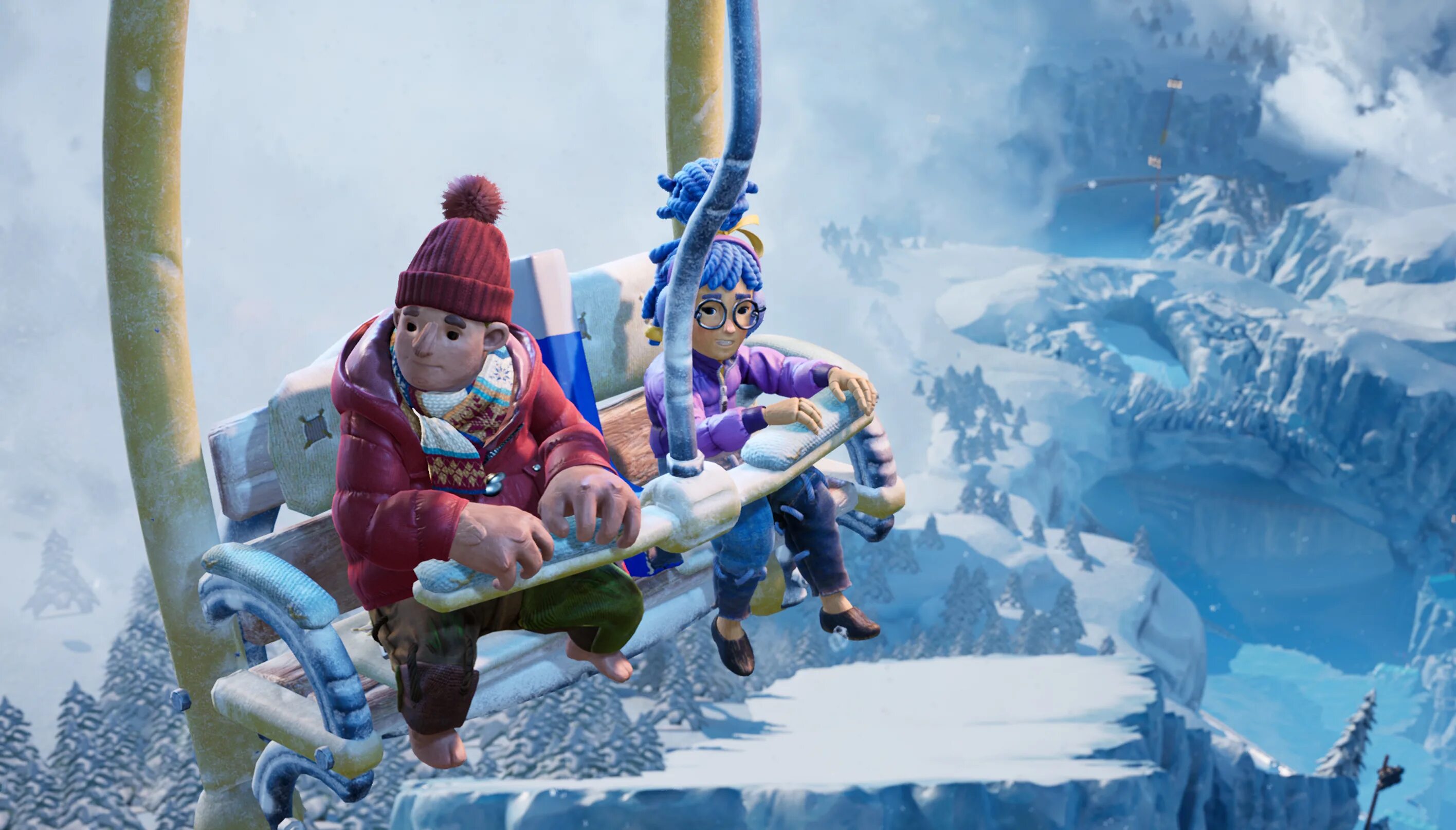 It takes two ps 5. It takes two игра. take two игра. it takes two локации. it takes two зимняя локация.