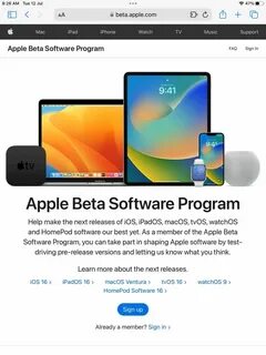 Apple beta program