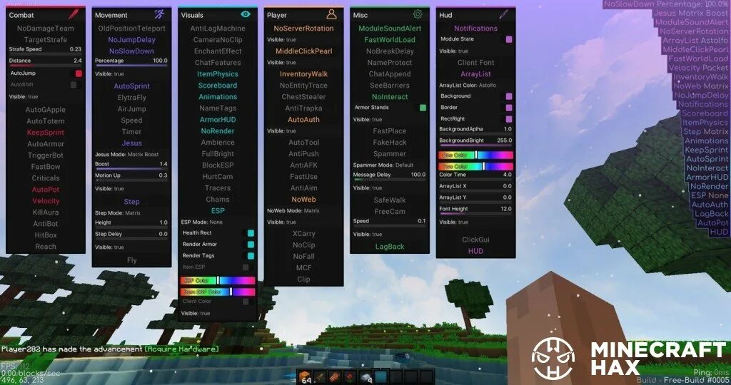 Читы на майнкрафт. Чит neverhook 1.12.2 Premium. Популярные читы на майнкрафт. Hack client