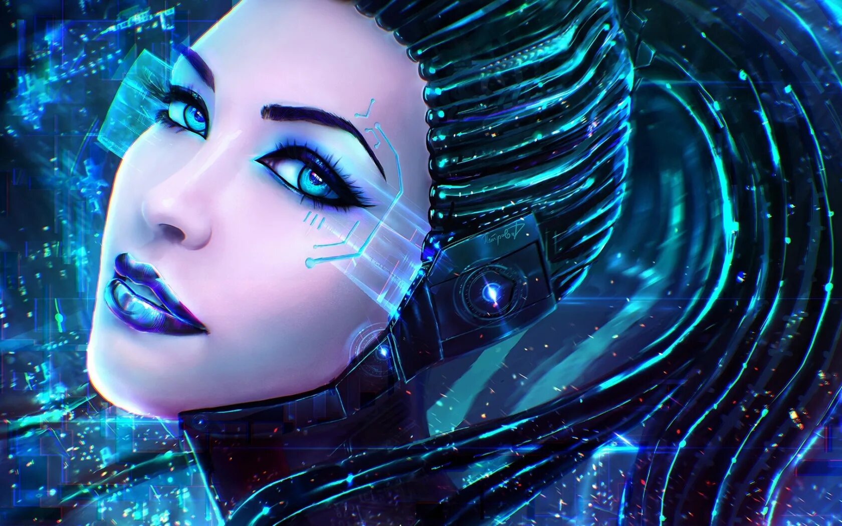 Девушка интеллект. Cyberpunk девушки киборги. девушка робот. девушка киборг. красивые инопланетянки.