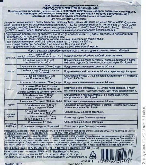 Как сделать маточный раствор фитоспорина