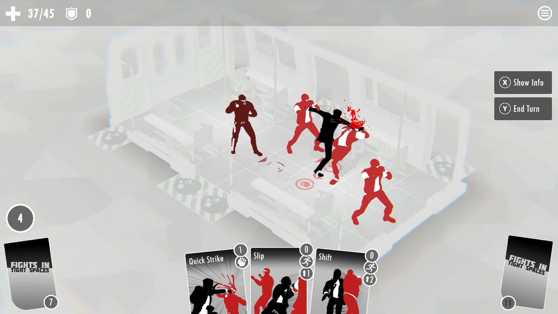 Fights in tight spaces