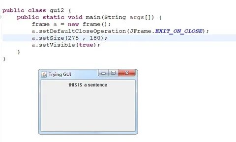 Jframe java