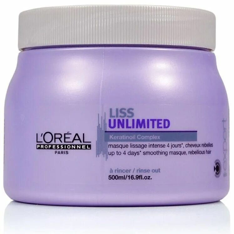 Комплекс маска для волос. Loreal Liss Unlimited. Liss Unlimited от l'Oreal Professionnel. L'Oreal Professionnel маска для восстановления волос 500мл. L'Oreal Liss Unlimited - линия для гладкости волос.